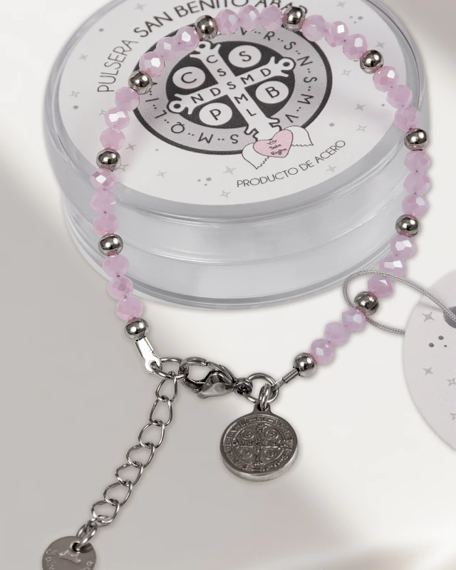 Pulsera San Benito Rosa 2