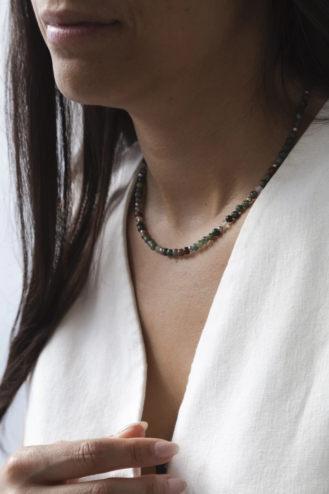 Collar Agata Musgo 3