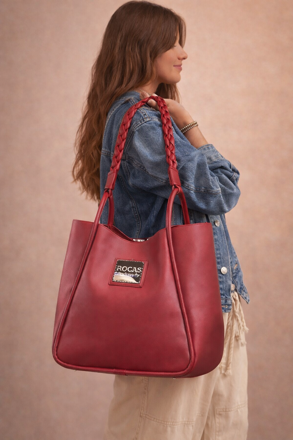 Cartera Rumy + Neceser Bordo