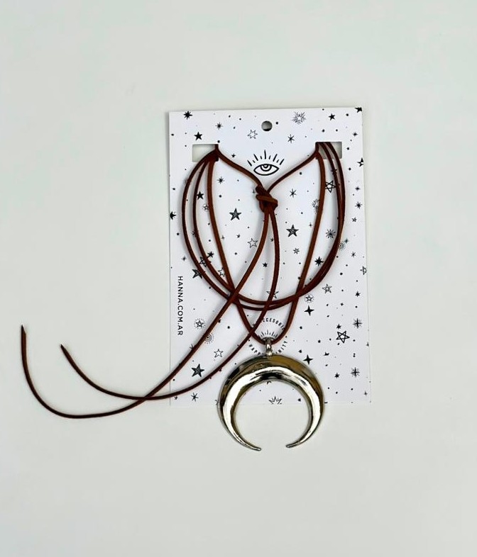 Collar Boho Luna Marrón 