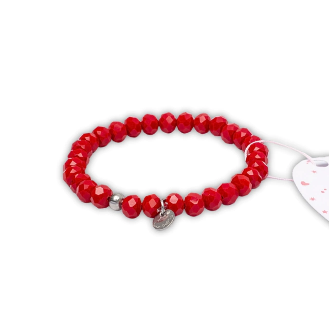 Pulsera Acero Shine Roja