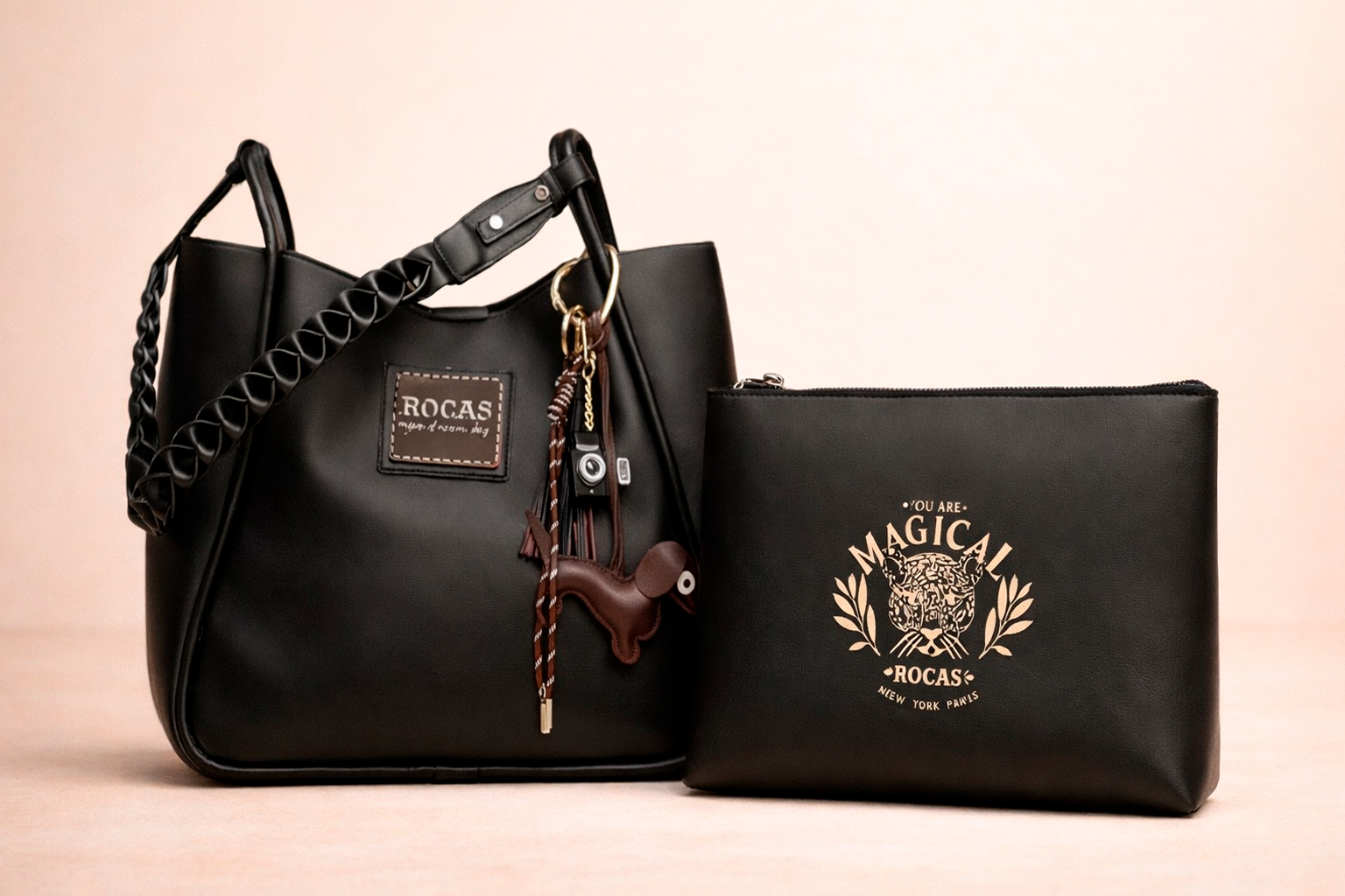 Cartera Rumy + Neceser Negro 3